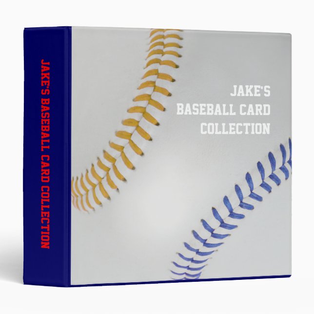 Baseball Fan-tastic_Color Laces_go_bl_personalized Binder (Front/Spine)
