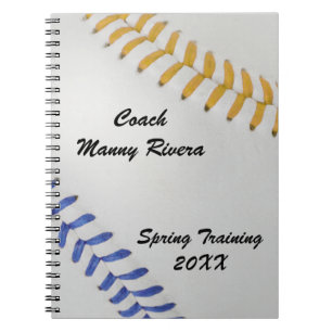 Baseball Fan-tastic_Color Laces_go_bl_personalized Notebook