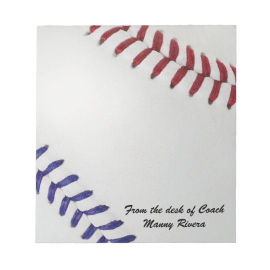 Baseball Fan-tastic_Color Laces_nb_dr_personalized Notepad