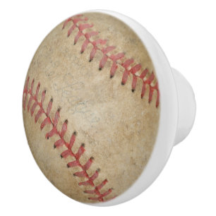 Baseball Fan-tastic_dirty ball_old school Ceramic Knob