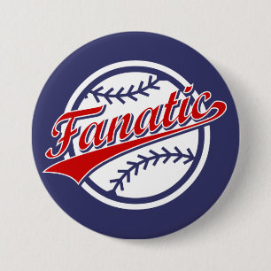 Baseball Fanatic 3 Inch Round Button