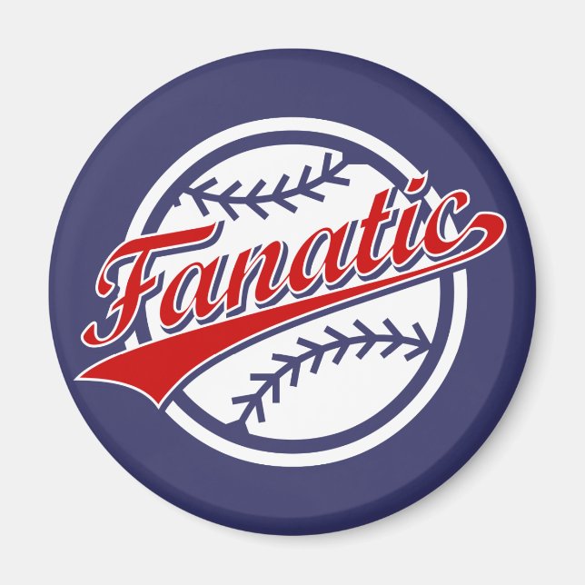 Baseball Fanatic Magnet (Front)