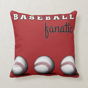 Baseball Fanatic Throw Pillows
