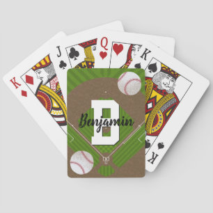 Baseball Fans Playing Cards