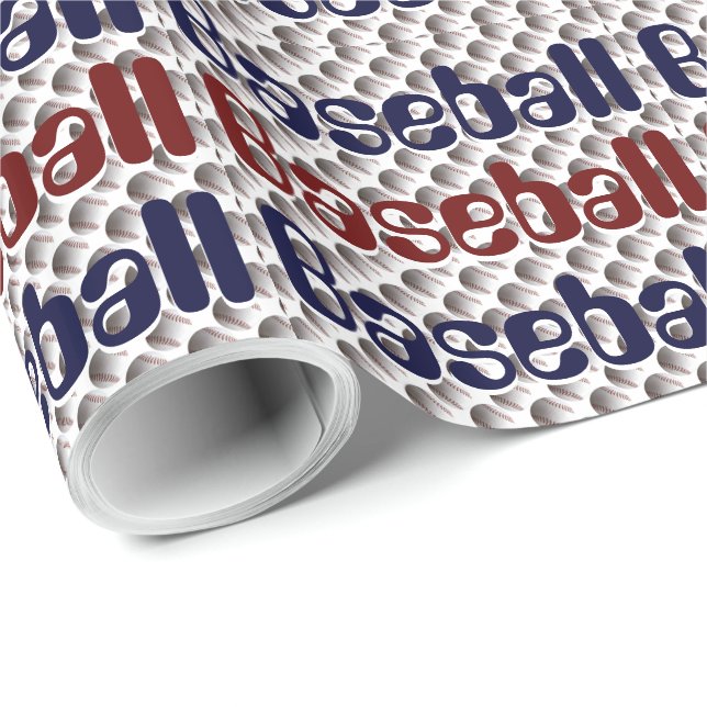 Baseball Fans Wrapping Paper (Roll Corner)