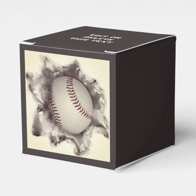 Baseball Favor Box (Front Side)