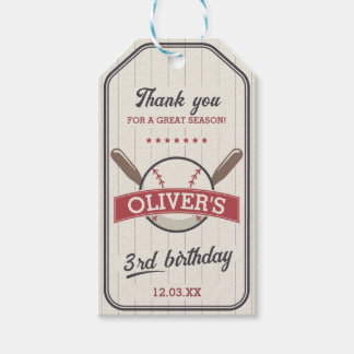 Baseball Favor Tag for Birthday Party Slugger