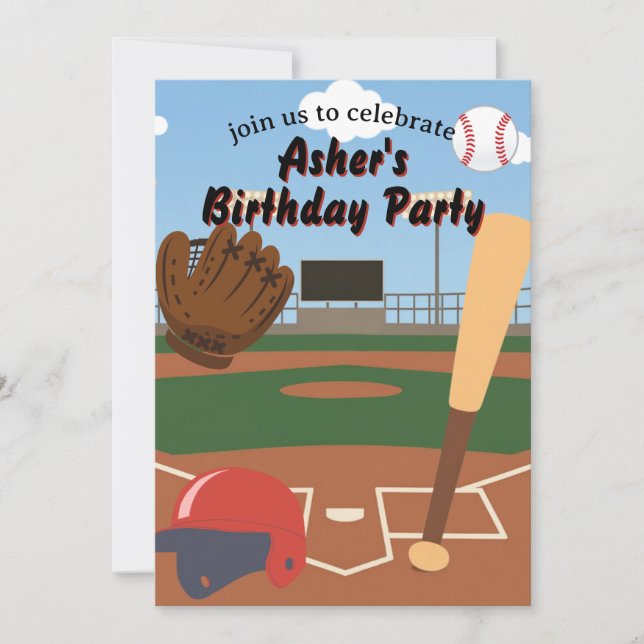 Baseball Field Invitation (Front)