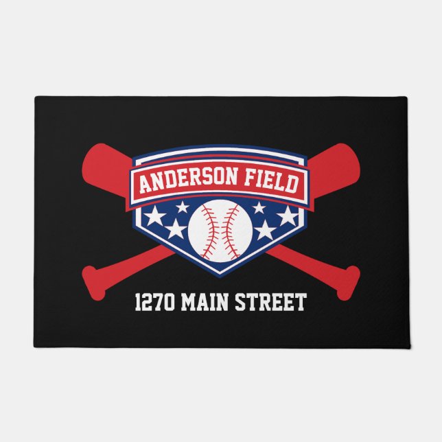 Baseball Field or Stadium Doormat (Front)