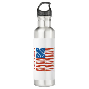 Baseball flag 710 ml water bottle