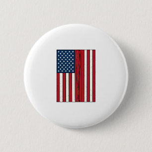 Baseball Flag Distressed Vintage Vector Design_1 2 Inch Round Button