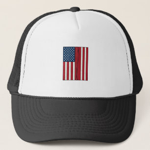 Baseball Flag Distressed Vintage Vector Design_1 Trucker Hat