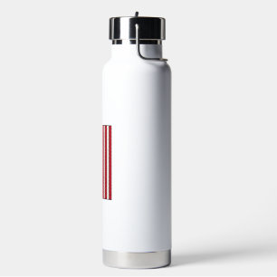 Baseball Flag Distressed Vintage Vector Design_1 Water Bottle