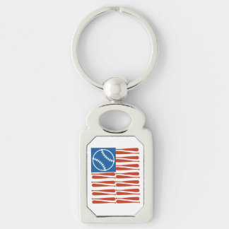 Baseball Flag Keychain