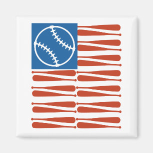 Baseball Flag Magnet