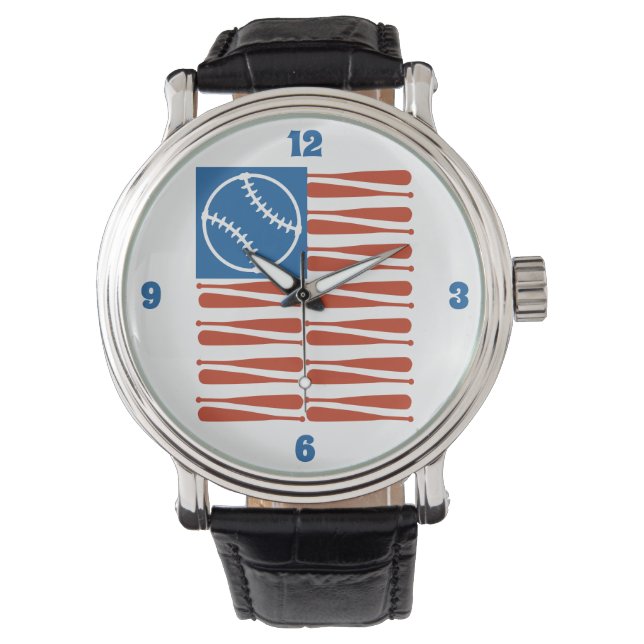 Baseball Flag   Watch (Front)