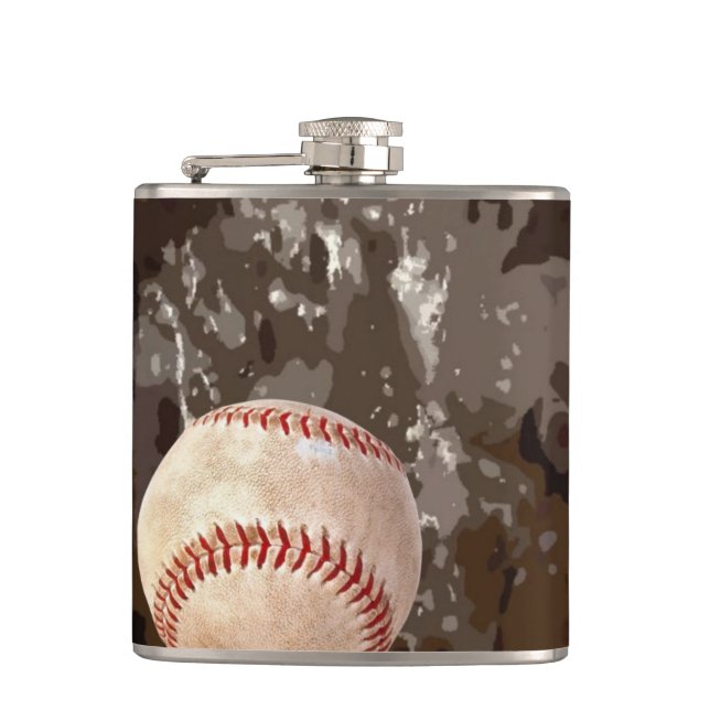 Baseball Flask (Front)