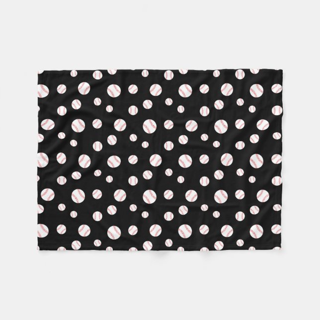 Baseball Fleece Blanket (Front (Horizontal))