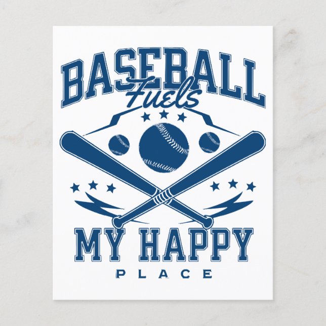 Baseball Fuels My Happy Place (Front)