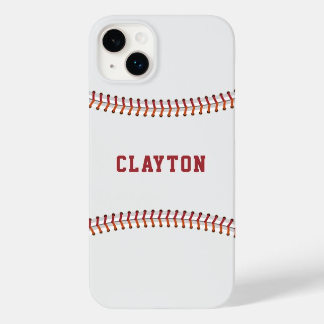 Baseball Fun Sports Game Personalized Name Case-Mate iPhone Case (Back)