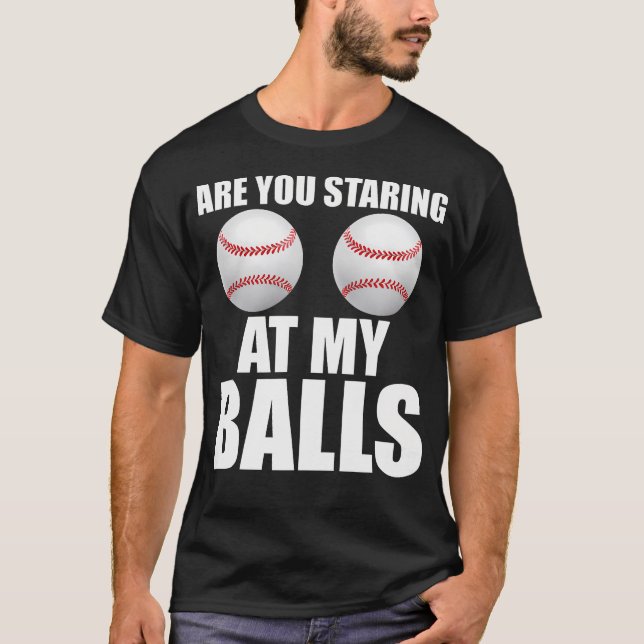 Baseball Funny Design T-Shirt (Front)