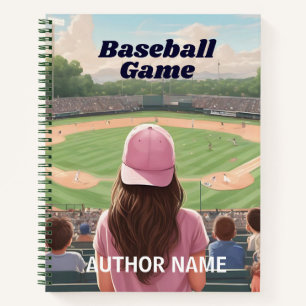 Baseball Game Book Cover Inspiration Notebook