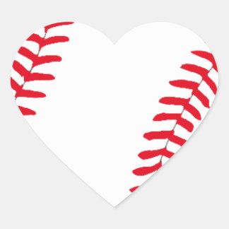 Baseball Gear Heart Sticker