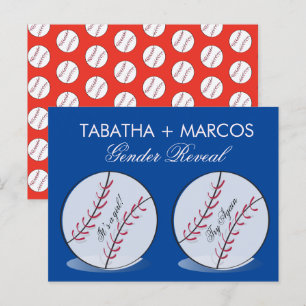 Baseball Gender Reveal DIY Scratch Cards