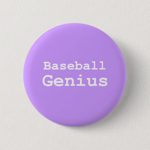 Baseball Genius Gifts 2 Inch Round Button