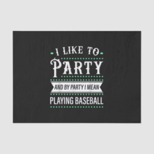 Baseball Gift For Baseball Team Player Funny Tissue Paper