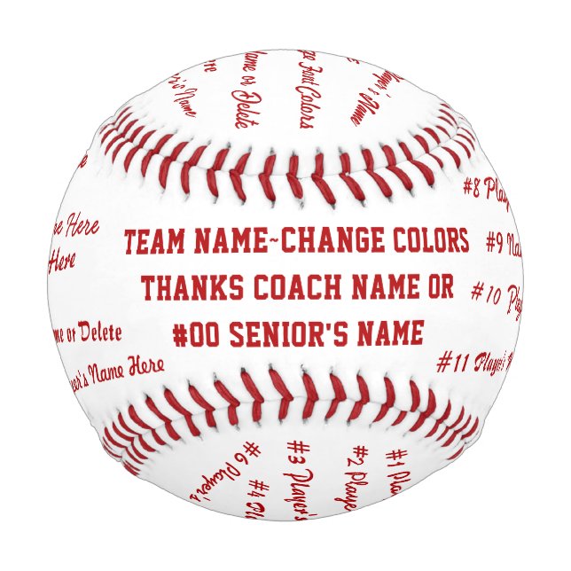 Baseball Gifts for Seniors, Baseball Coach Gifts, (Front)