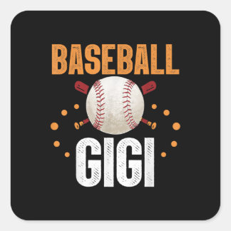 Baseball Gigi Family Matching Team Sports Square Sticker