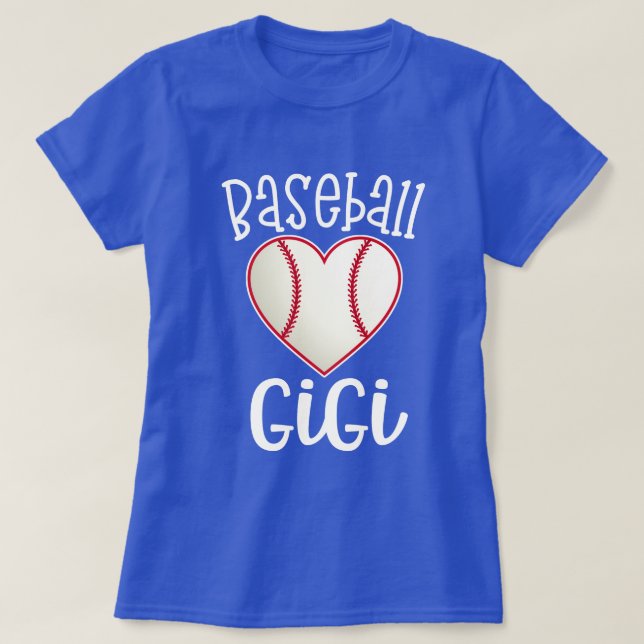 Baseball Gigi Womens Grandma Game day gift T-Shirt (Design Front)