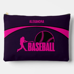 Baseball Girl Player, Team, Birthday Girl Gift     Accessory Pouch