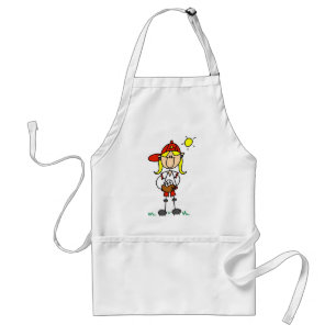 Baseball Girl With Glove Tshirts and Gifts Standard Apron