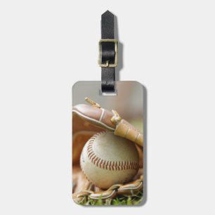 Baseball Glove and Ball Luggage Tag