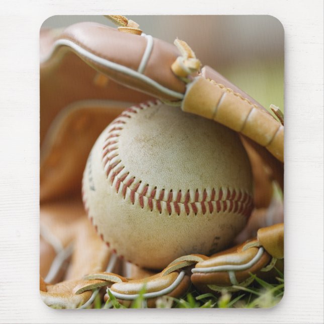 Baseball Glove and Ball Mouse Pad (Front)