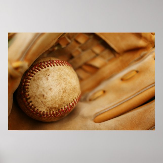 Baseball Glove and Ball Poster (Front)