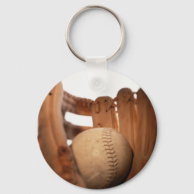 Baseball Glove & Ball Keychain (Front)