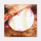 Baseball & Glove Grunge Style