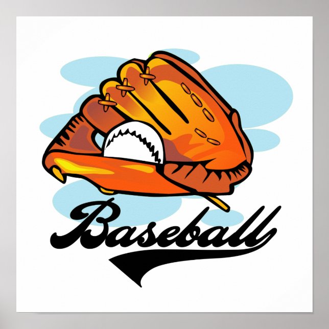 Baseball Glove T-shirts and Gifts Poster (Front)