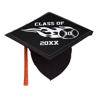 Baseball grad cap topper