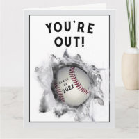 baseball graduation 2021 card