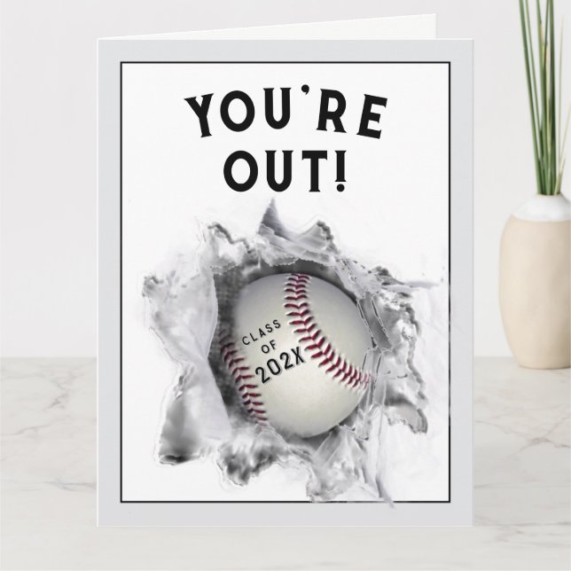 baseball graduation 2021 card (Front)