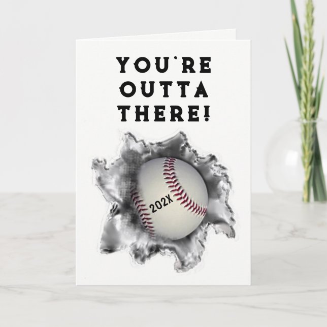 Baseball Graduation 2025 Cards (Front)