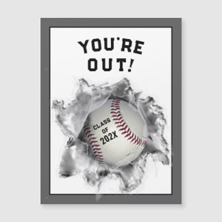 baseball graduation congrats card
