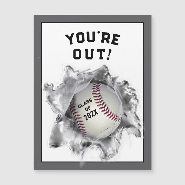 baseball graduation congrats card (Front)