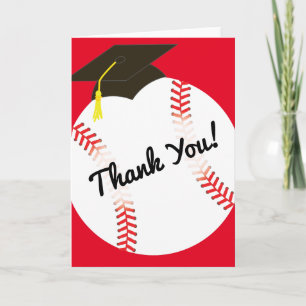 Baseball Graduation Party Sports Card
