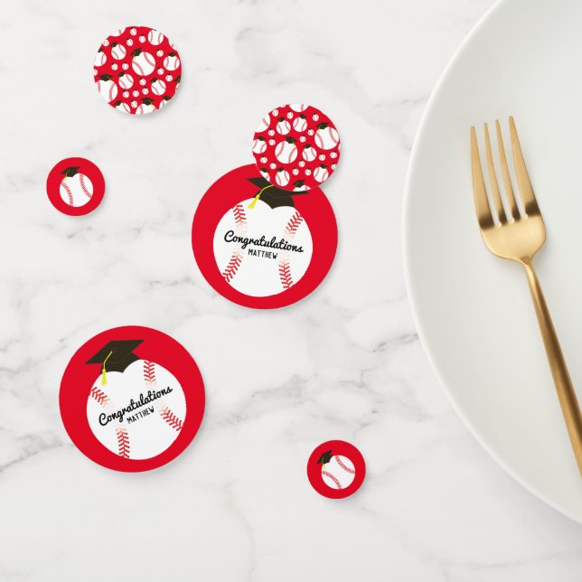 Baseball Graduation Party Sports Confetti (Group)