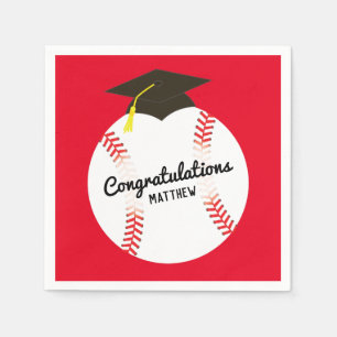 Baseball Graduation Party Sports Napkin